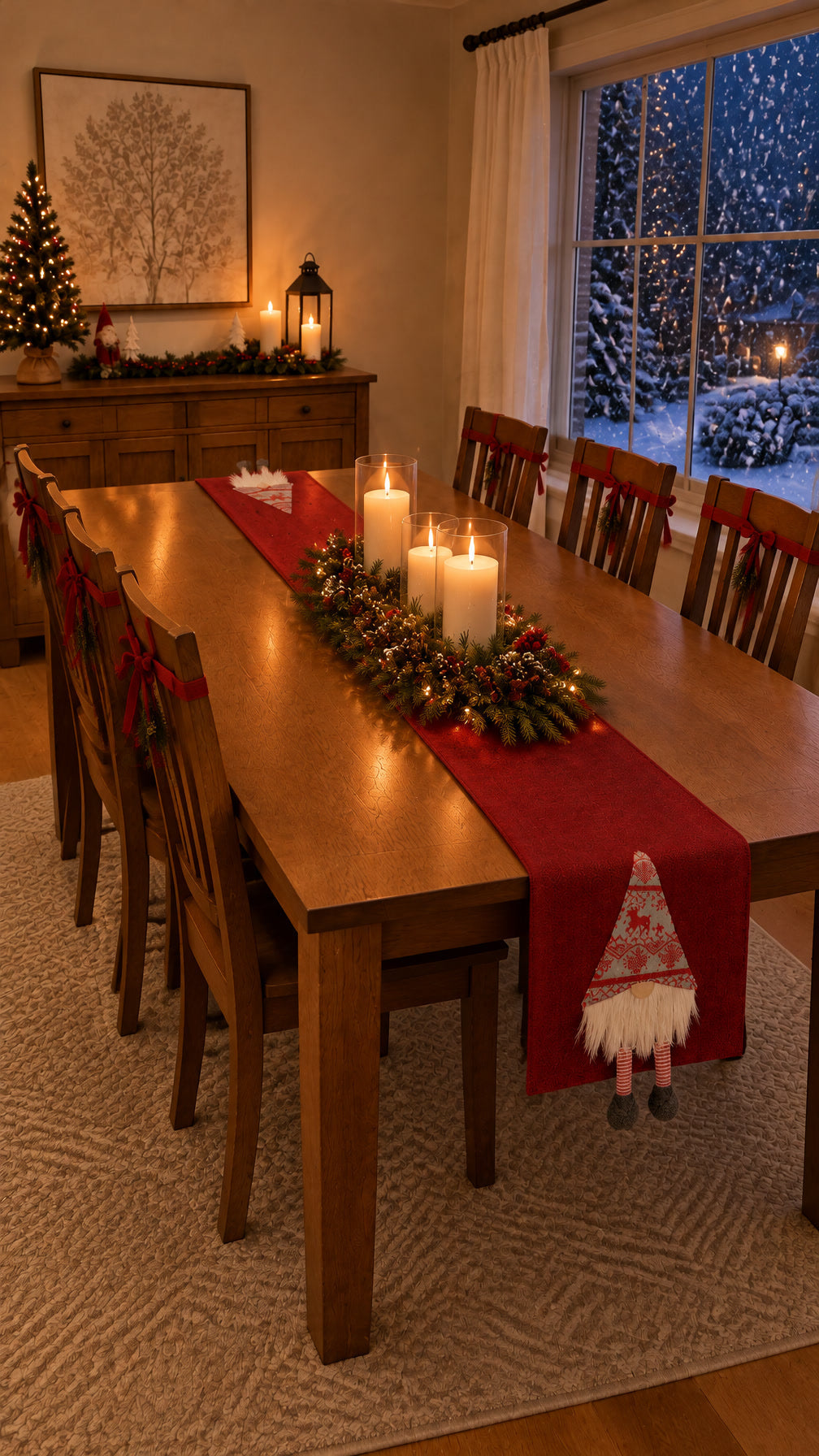 Camino de mesa de Navidad