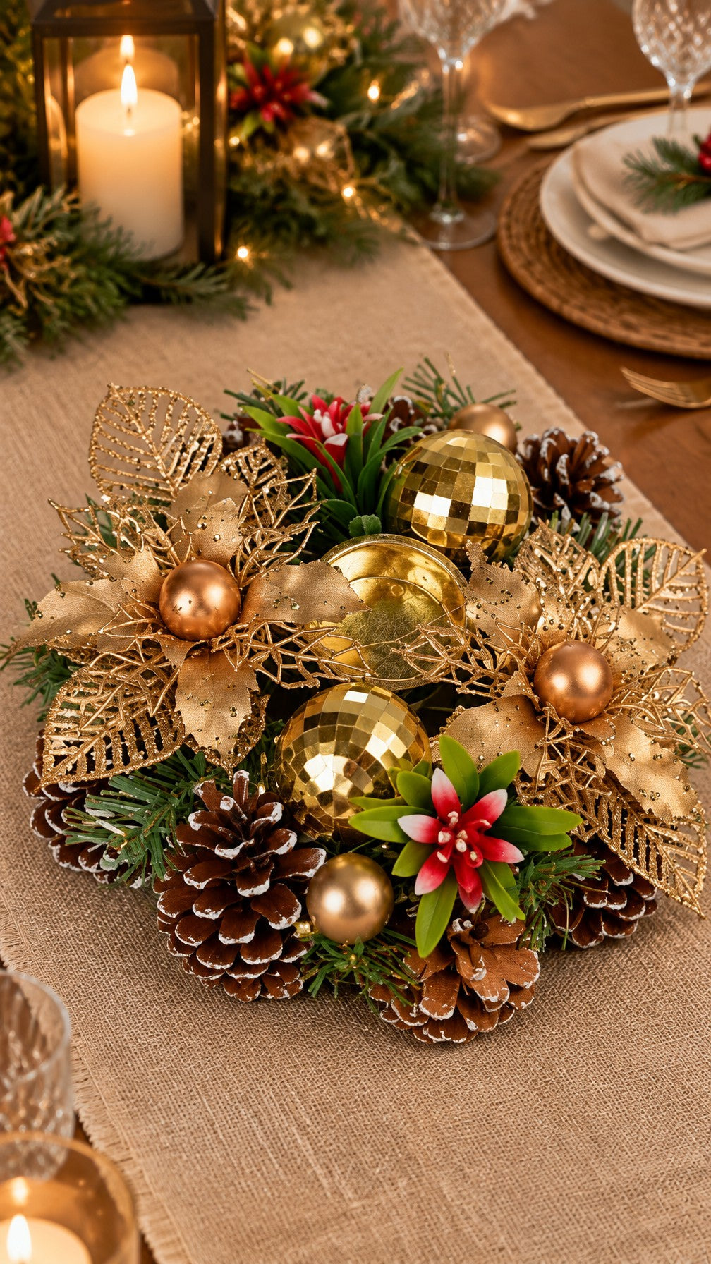Centro de mesa de Navidad